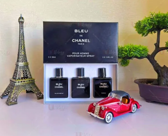 Bleu De Chanel 3 in 1 Perfume Gift Set